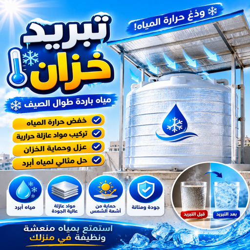 تبريد خزان - تبريد خزان الماء - ابومحمد📞60060114 - تبريد تانكي - تبريد التانكي - جهاز تبريد الخزان - مروحة تبريد الخزان - تبريد الخزان - تبريد مياه الخزان - تبريد خزانات الماء